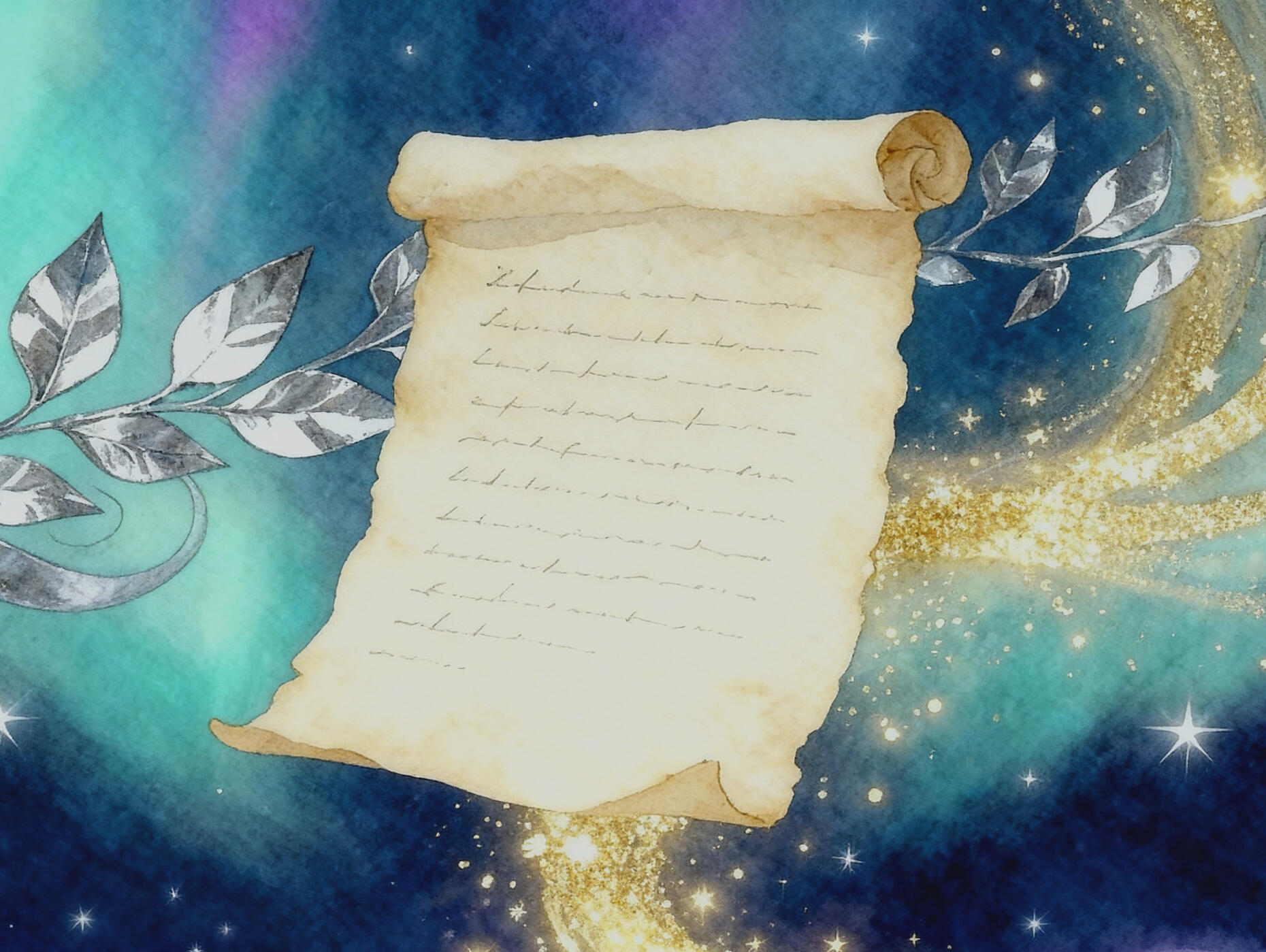 The Polar Pledge The Polar Pledge Scroll floating